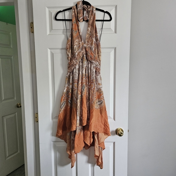 H&M Orange Asymmetrical Ruffled Sundress - Picture 1 of 7